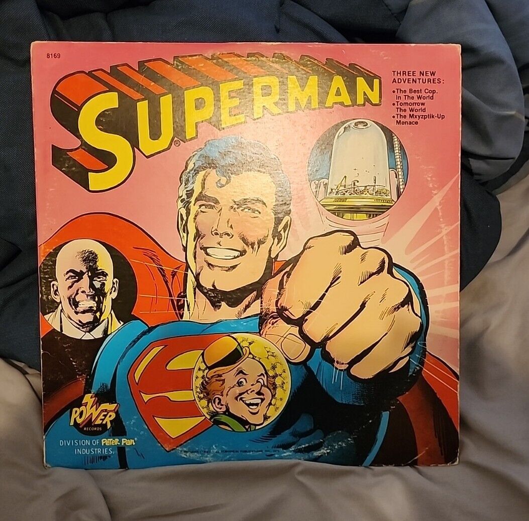 Vintage Superman Lp Power Records