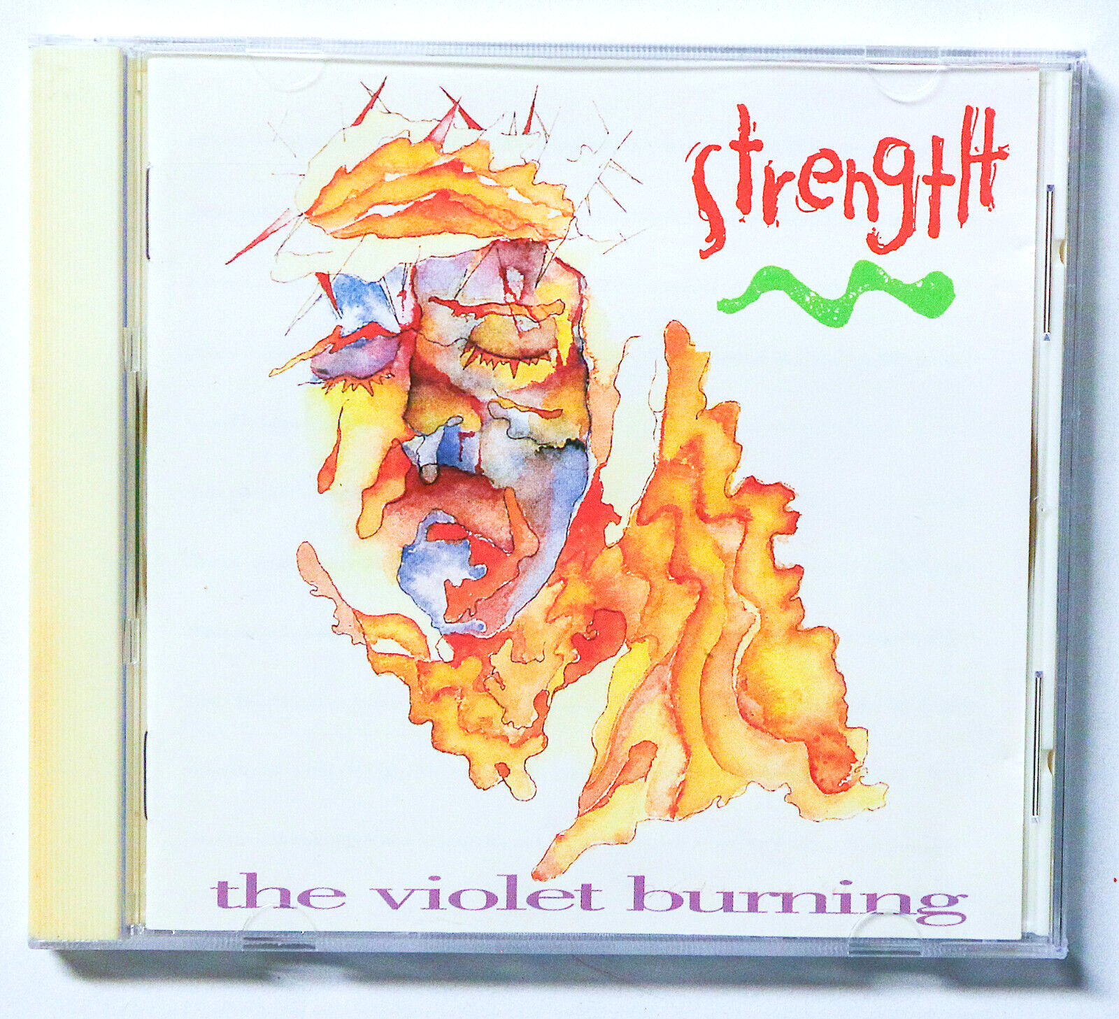 THE VIOLET BURNING Strength 1992 CD MICHAEL J PRITZL *RARE*