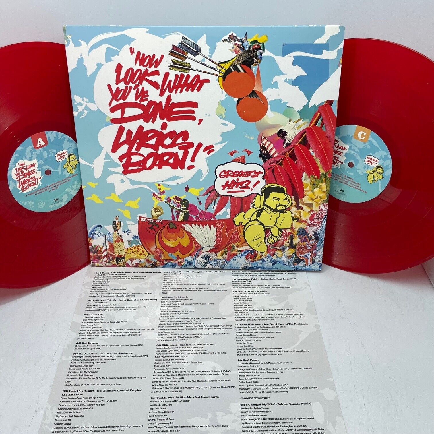 Lyrics Born Now Look What You\'ve Done Greatest Hits Double LP Red Colored Vinyl