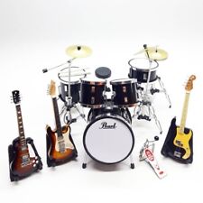 Miniature Drum and Guitar Set Replica Pearl  Scale 1:12 picture
