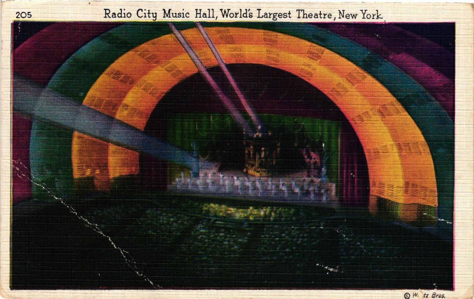 Vintage Postcard- Radio City Music Hall, New York Early 1900s