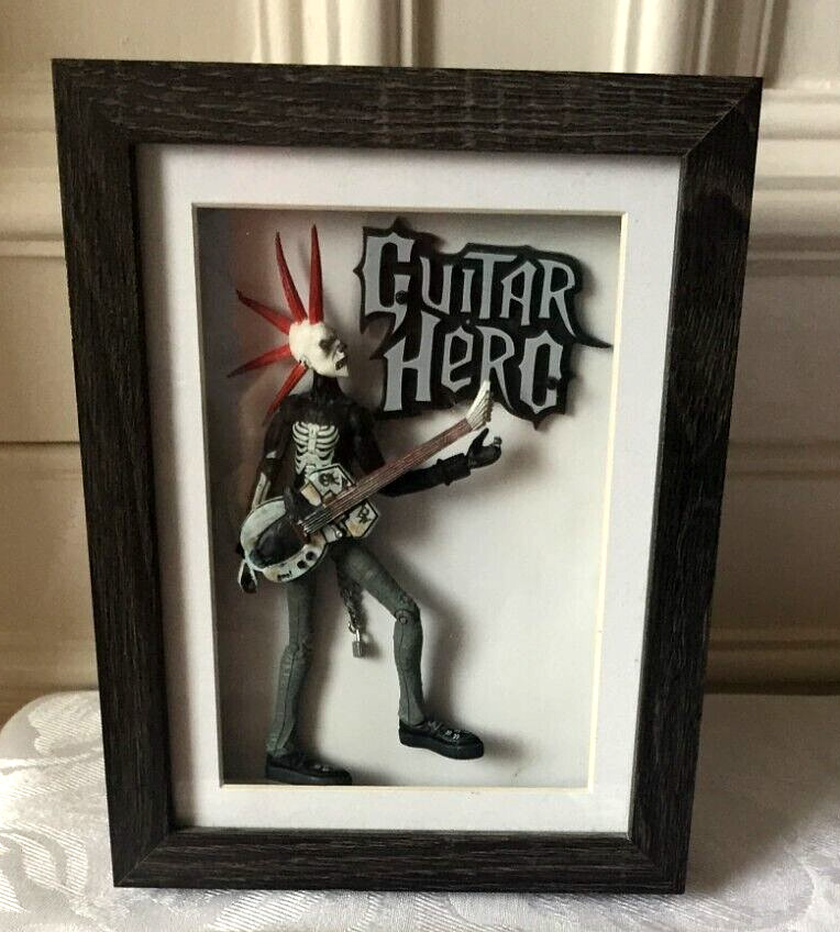 Framed Guitar Hero Figurine in Box Frame