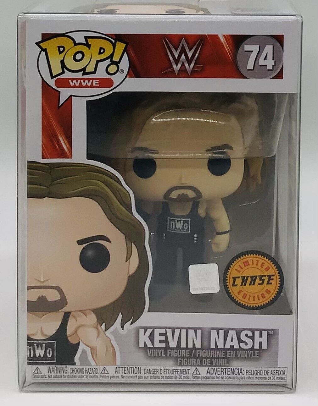 Funko Pop WWE Kevin Nash CHASE #74 with POP Protector