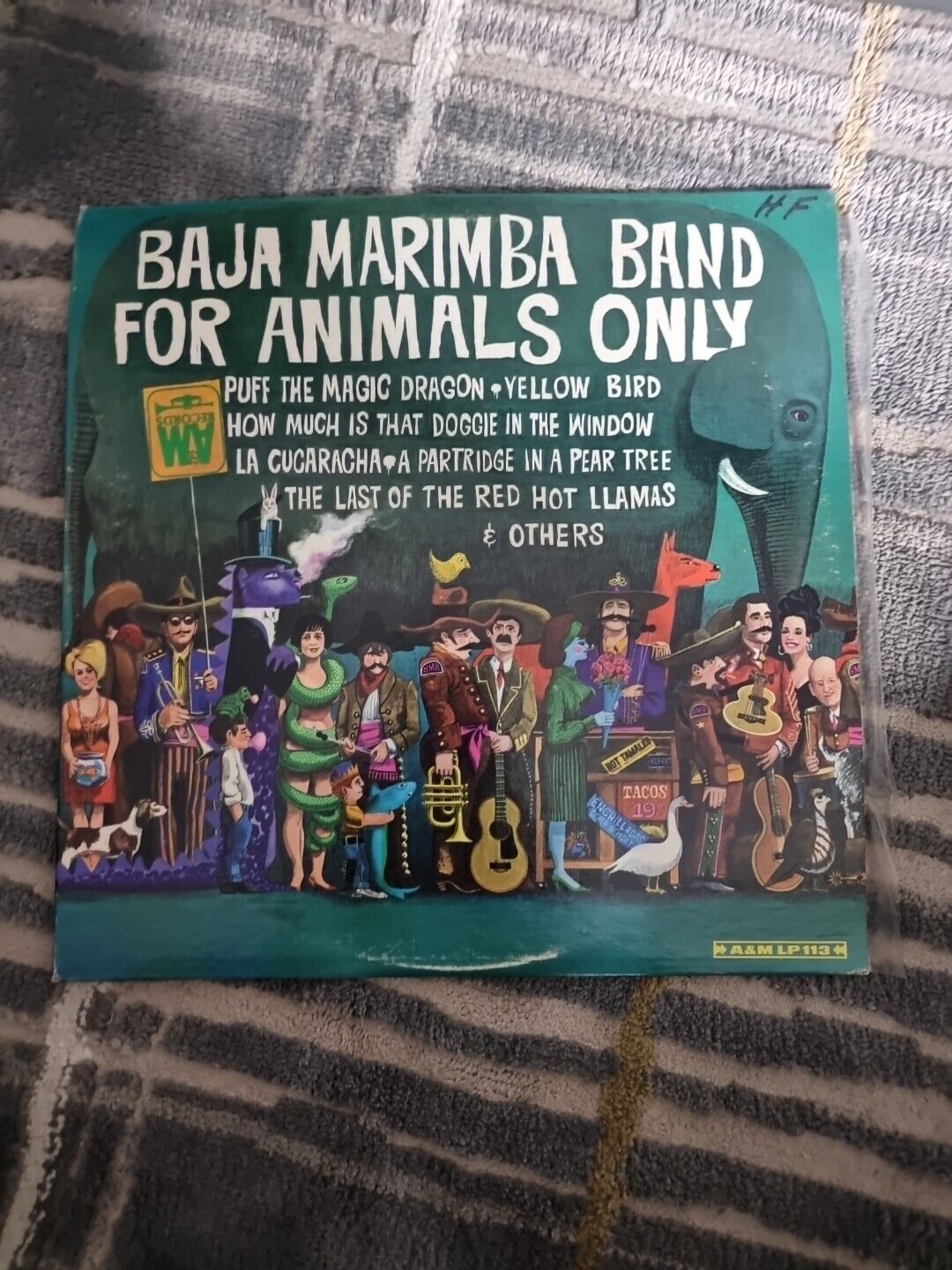 Baja Marimba Band – For Animals Only - 1965 - A&M Records LP-113 Vinyl LP EX/NM