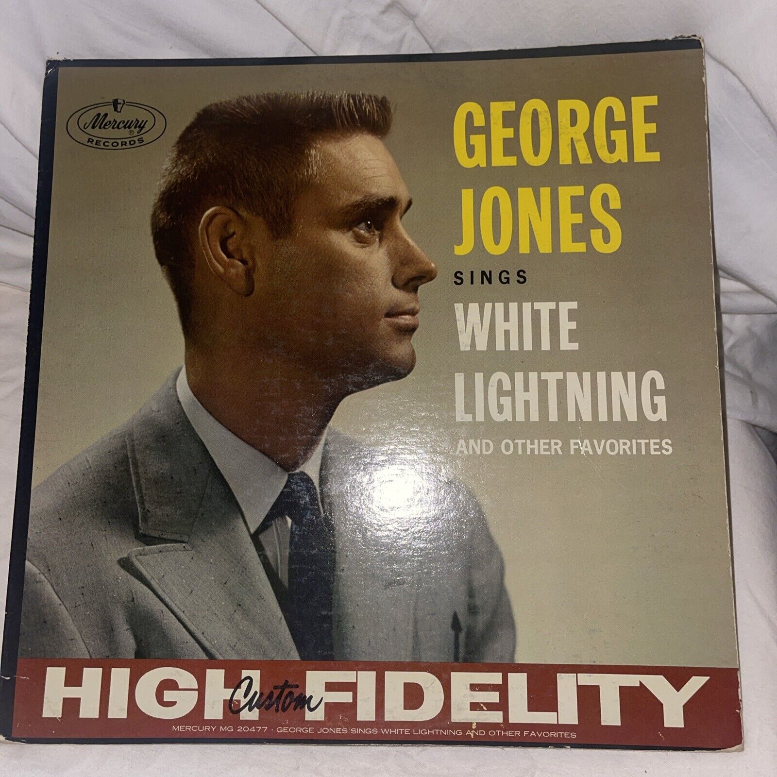 GEORGE JONES White Lightning And Other Favorites MERCURY MG20477 OP LP