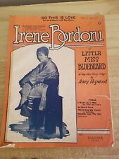 VTG Sheet Music-So This Is Love in Little Miss Bluebeard-Irene Bordoni-1923 picture