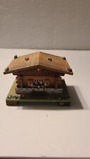 Vintage Music Box Cottage Cabin Cuendet Edelweiss Swiss Musical (doesn't work) picture