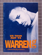 Warren G Tour Itinerary Child Original Vintage Used UK Regulate Tour April 1995 picture