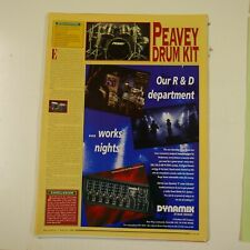 21x30cm magazine cutting 1995 DYNAMIX & PEAVEY DRUM REVIEW picture