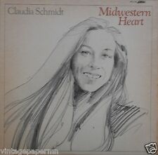 Vintage Claudia Schmidt ‎– Midwestern Heart 1981s Vinyl LP picture