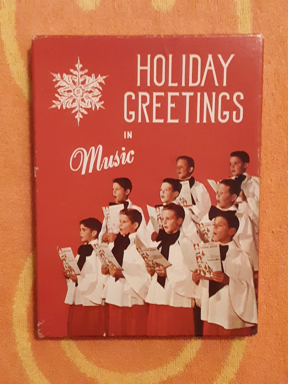 HOLIDAY GREETINGS IN MUSIC 8-PACK CHRISTMAS CARD RECORDS +ENVELOPES Mitch Miller