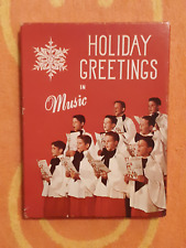 HOLIDAY GREETINGS IN MUSIC 8-PACK CHRISTMAS CARD RECORDS +ENVELOPES Mitch Miller picture