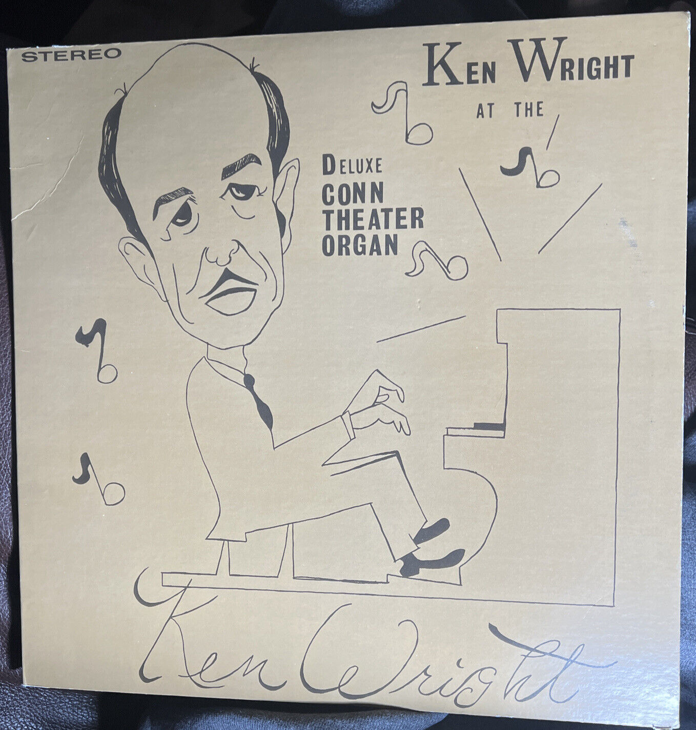 Ken Wright-Deluxe Conn Theatre Organ Capitol Custom LP SWB 2566 Vinyl Record ￼