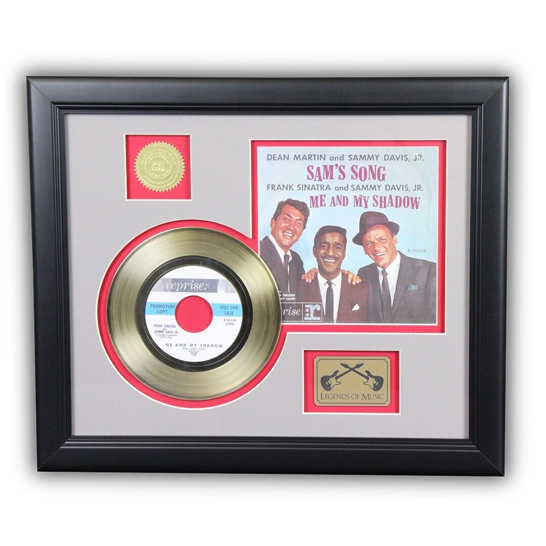 Sams Song 24k Gold Record The Rat Pack Dean Martin Frank Sinatra,Sammy Davis Jr.