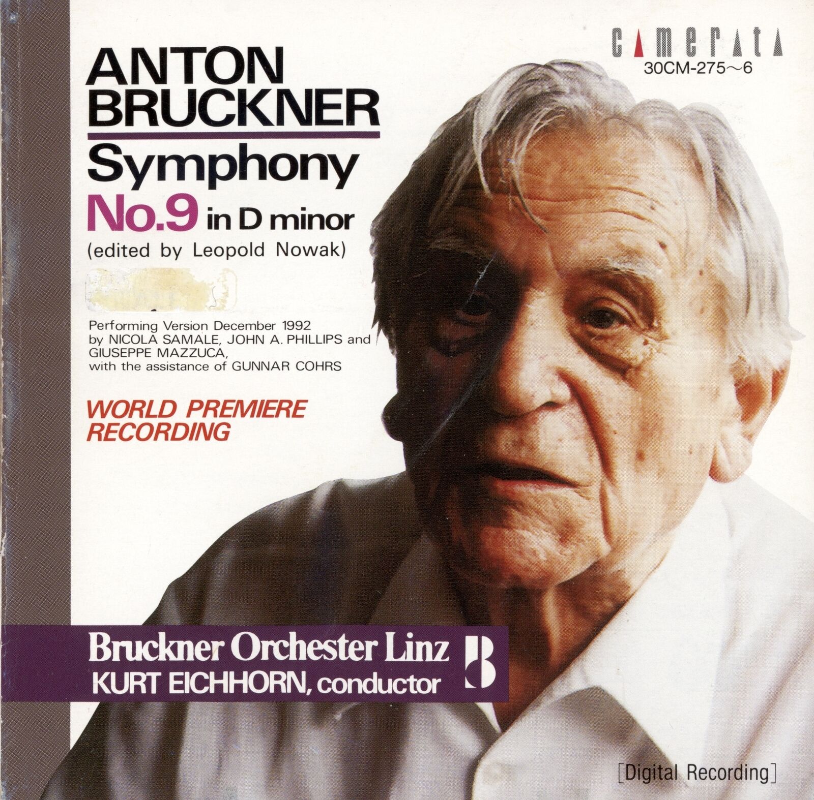 BRUCKNER Symphony No.9 (Completed); Kurt Eichhorn (CD, 1993, 2 Discs, Camerata)