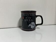 Vintage 1988 Phantom of the Opera Black Souvenir Ceramic Coffee Mug - Like New picture
