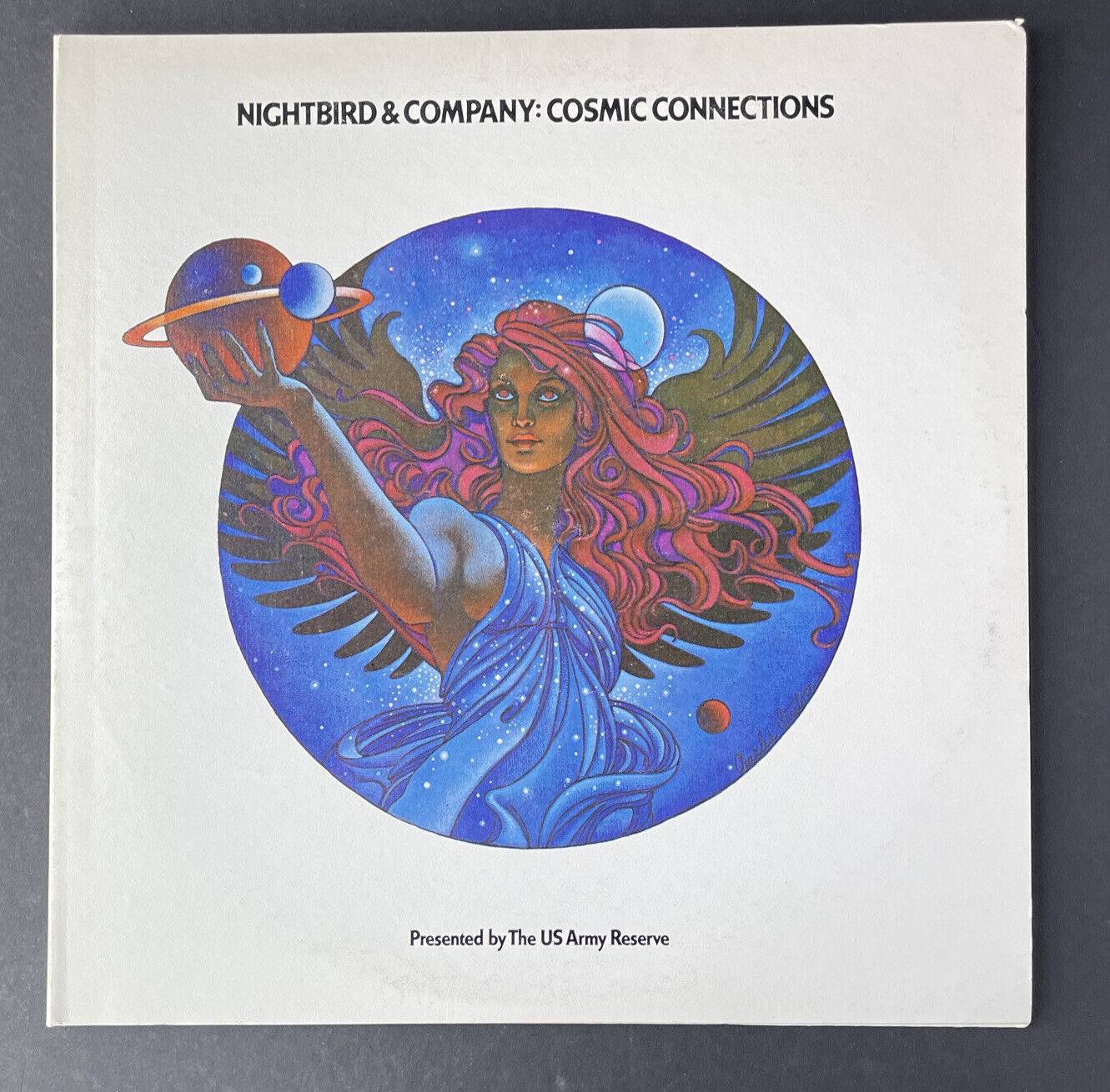 Vintage 1974 NIGHTBIRD COSMIC CONNECTIONS - US Army Reserve Vinyl Record Album