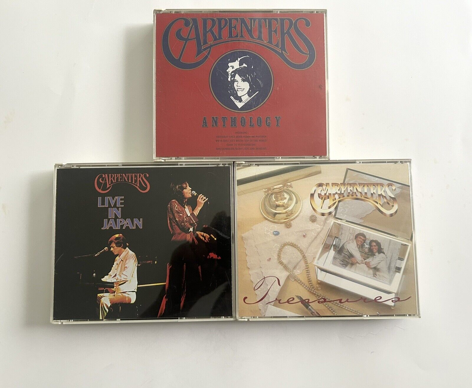 CARPENTERS -3 Box Collections ANTHOLOGY-LIVE IN JAPAN-TREASURES  JAPANESE Only.