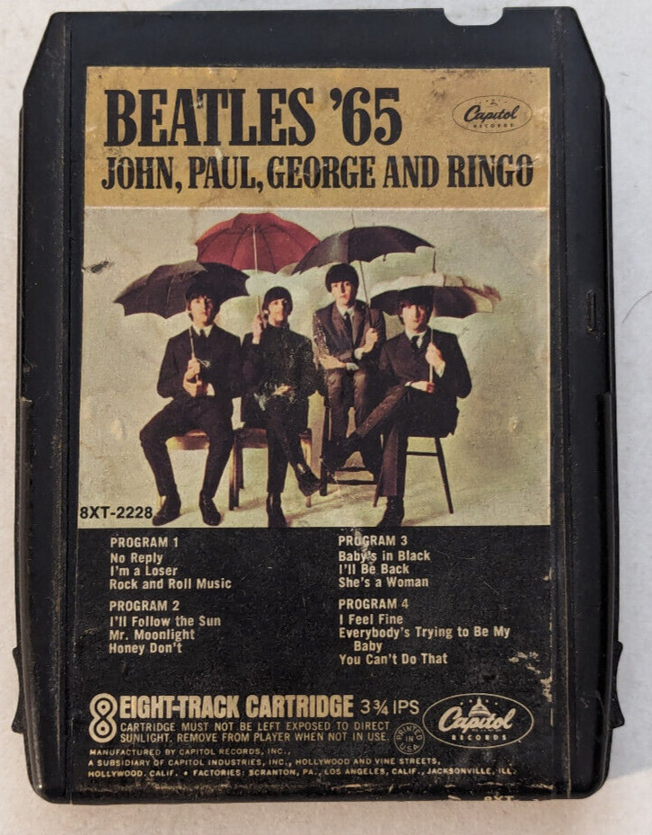8 Track The Beatles \'65 John Paul George and Ringo