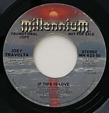 Joey Travolta If This Is Love 45 NM 1978 Pop Rock Millennium DJ John Travolta picture