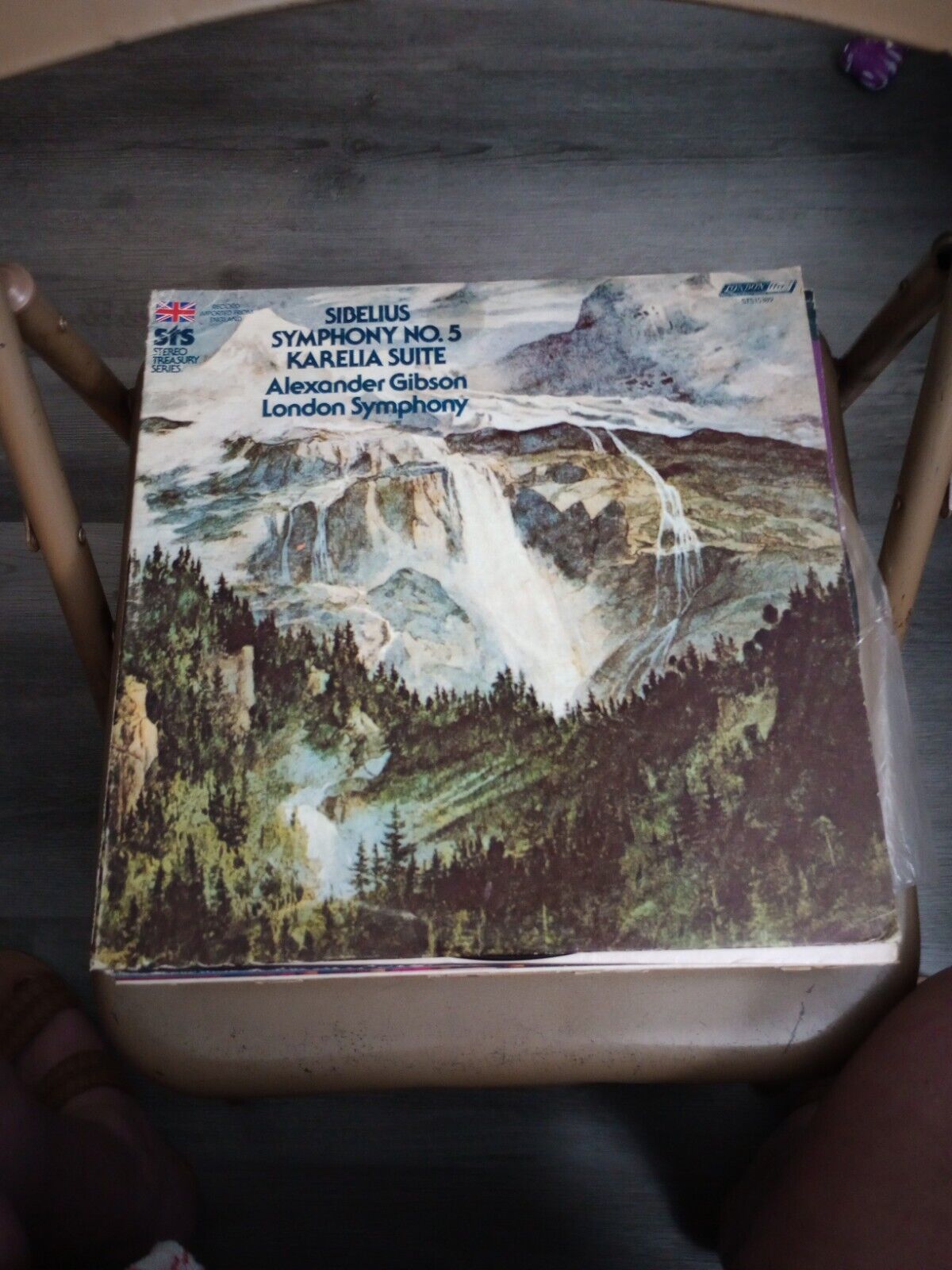 Alexander Gibson SIBELIUS Symphony No.5 / Karelia Suite 1975 Vinyl VG (up)