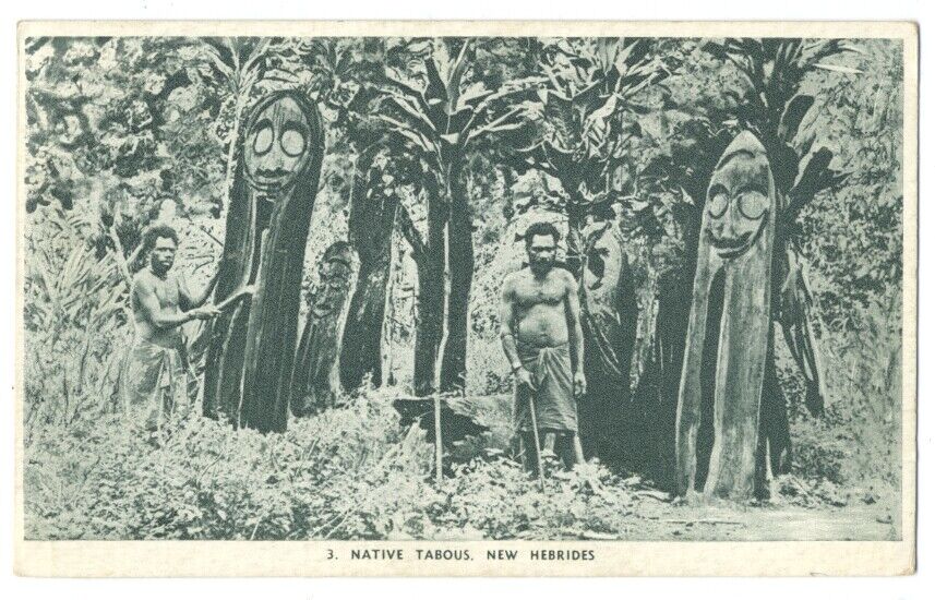 Native TABOUS at NEW HEBRIDES  (now Vanuatu) - Ceremonial Drums
