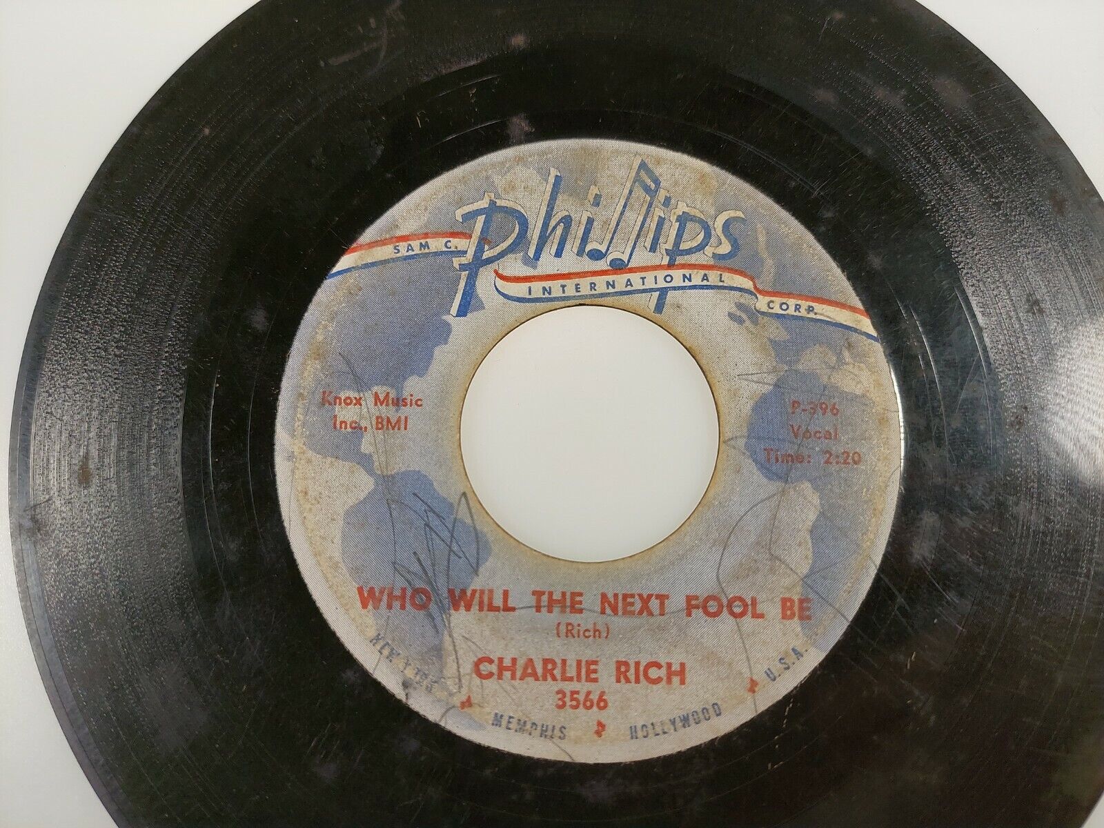 Charlie Rich RnR 45 Who Will The Next Fool Be/Caught In The Middle 