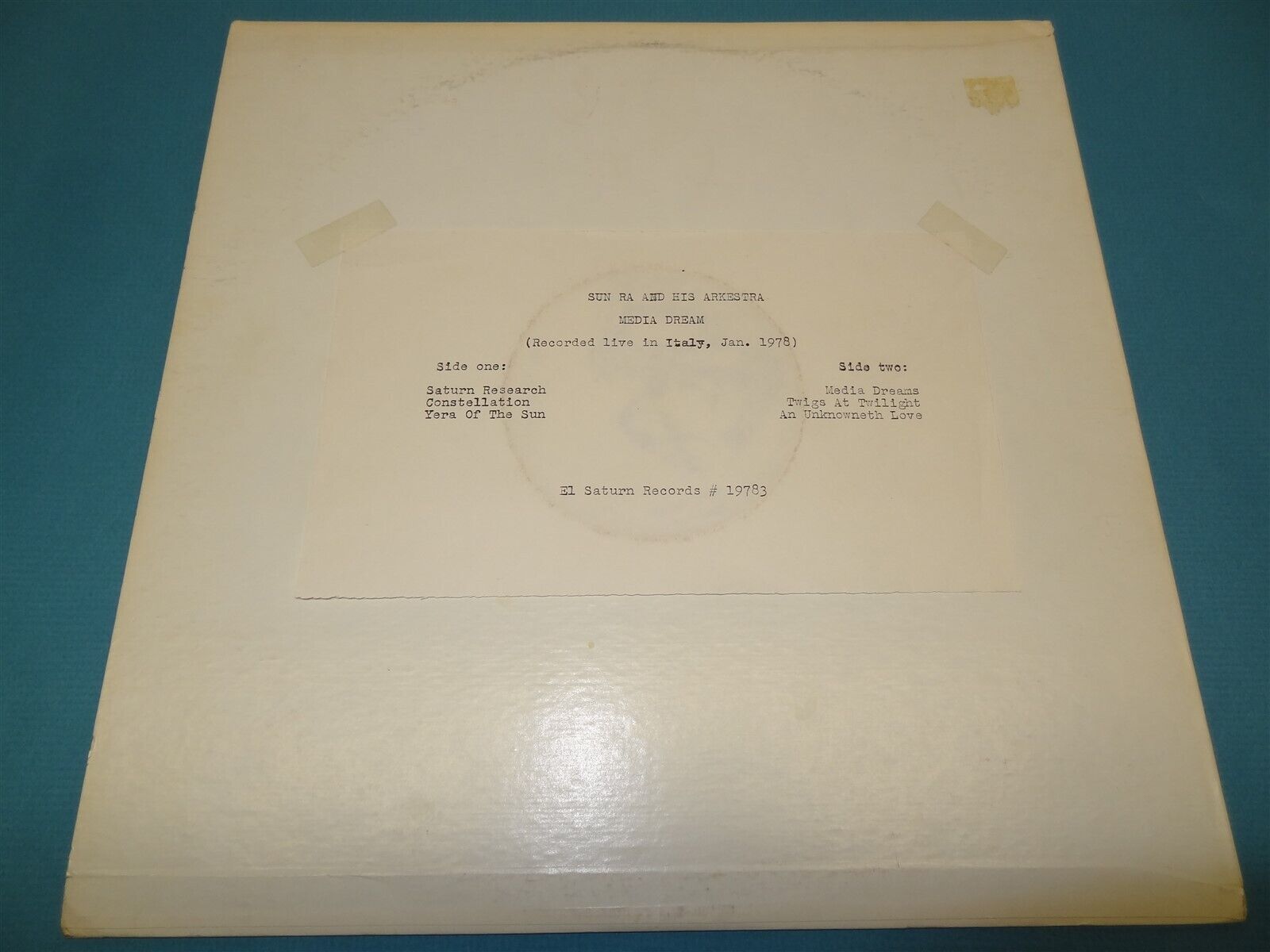Sun Ra & His Arkestra - Media Dreams LP - El Saturn OG Press VG++ 1978 LP #19783