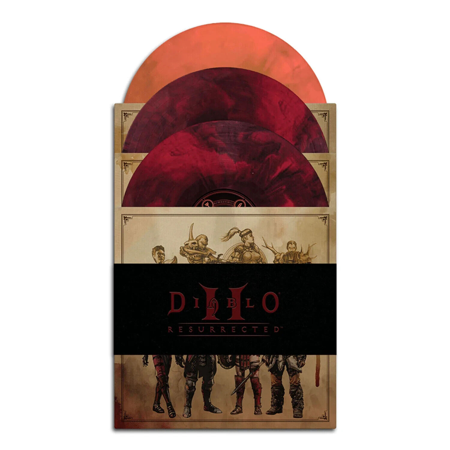 Matt Uelmen Diablo II Resurrected Deluxe Marbled Colored Vinyl 3XLP Bundle