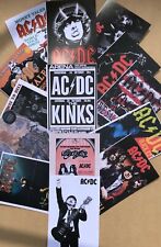Set of 21 AC/DC band images reproduced as quality postcard size picture