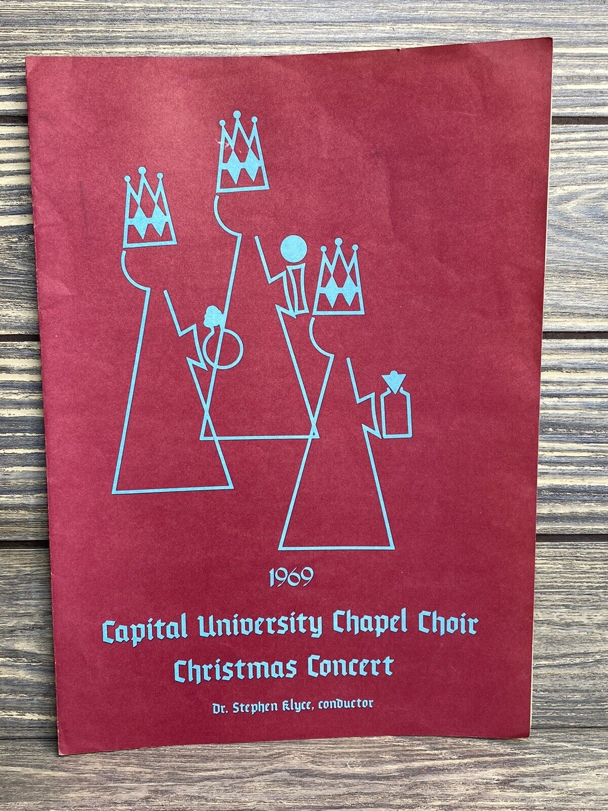 Vintage Souvenir Program Capital University Chapel Choir 1969 Christmas Concert