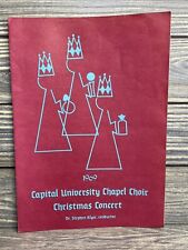 Vintage Souvenir Program Capital University Chapel Choir 1969 Christmas Concert picture