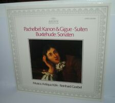 Goebel, PACHELBEL: KANON 7 GIGUE; BUXTEHUDE: SONATEN, LP record, NM, W. Germany picture