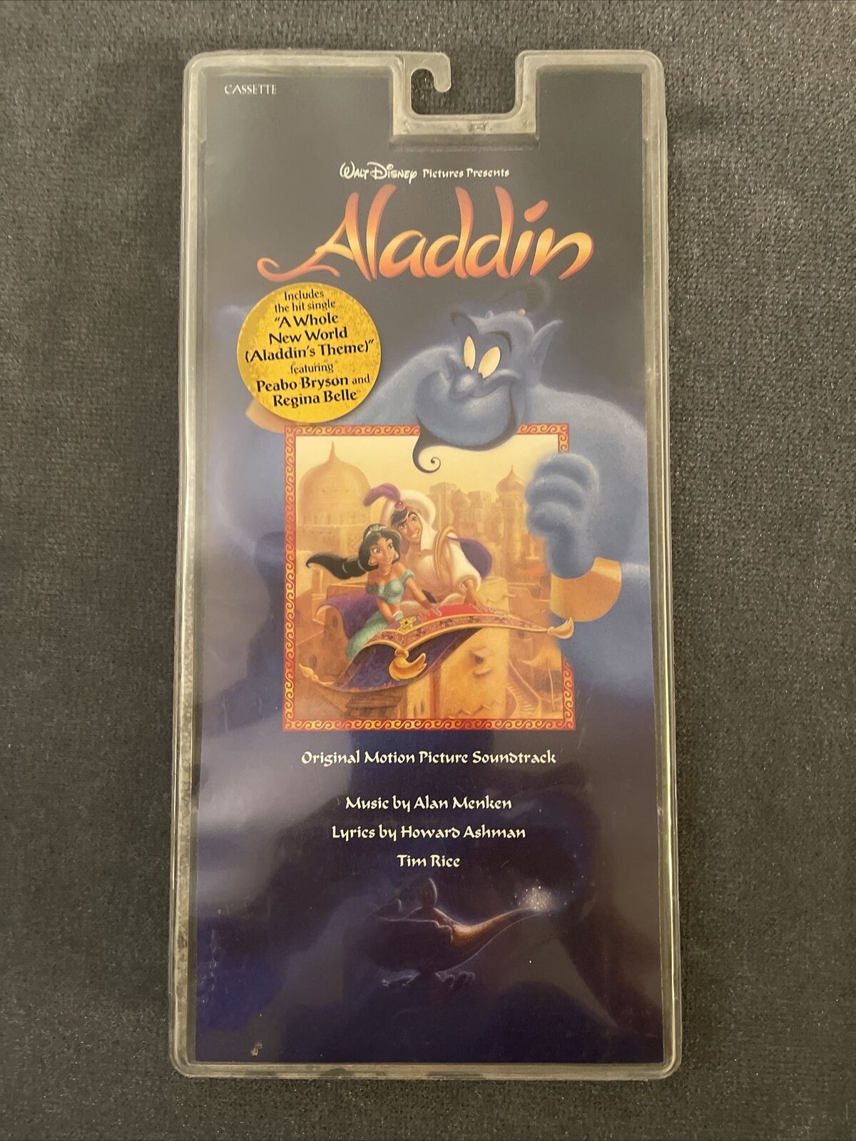 ‘92 Aladdin Original Motion Picture Soundtrack Cassette SEALED Packaging Damaged