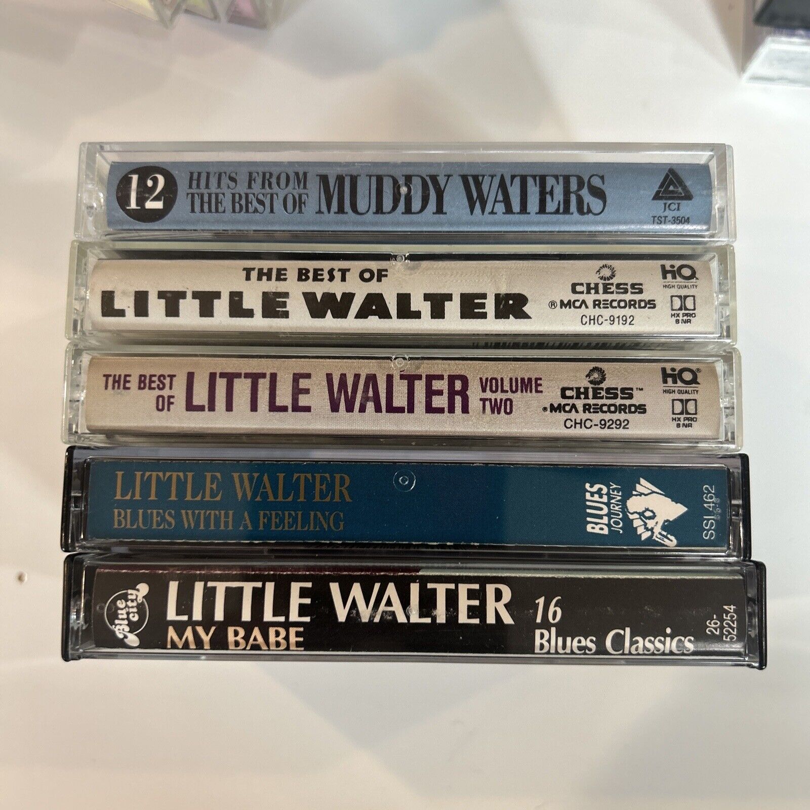 Cassettes LITTLE WALTER LOT Of 5 Muddy Waters Blues Harmonica Chicago Blues