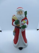 Christmas Santa Claus Porcelain Musical  Holiday Figurine - Vintage - Tawain picture