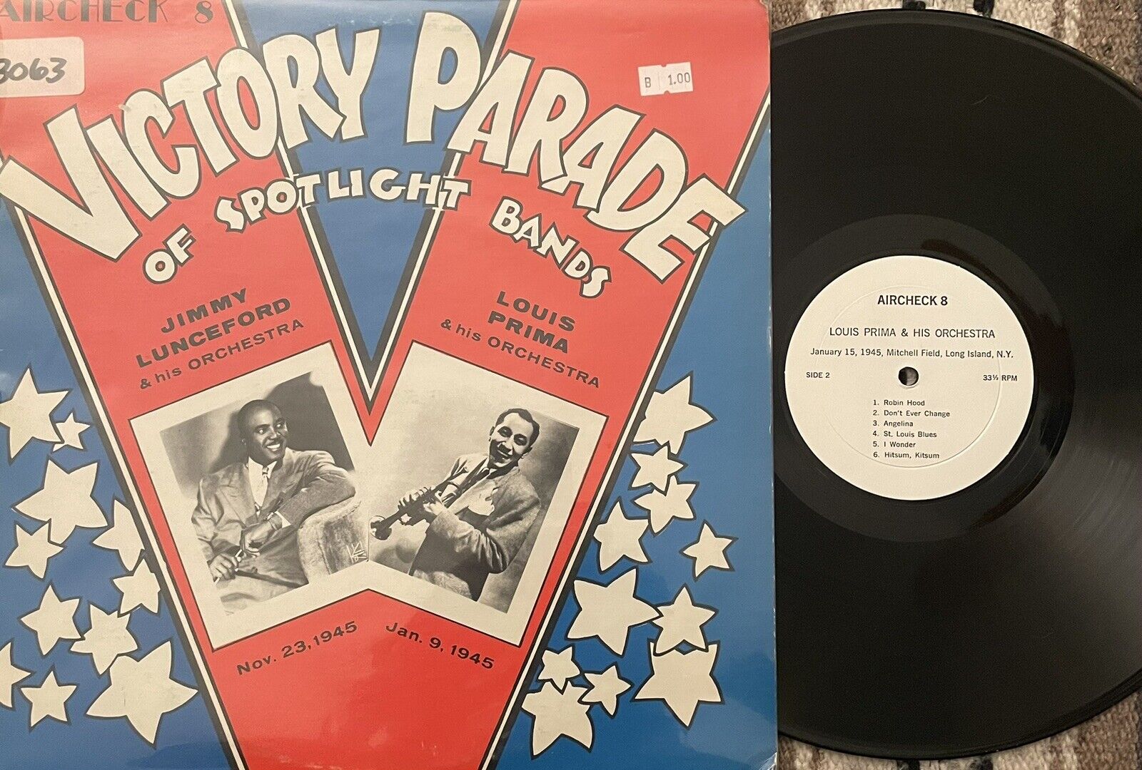 Jimmie Lunceford & Louis Prima – Victory Parade Of Spotlight Bands LP - RARE EX