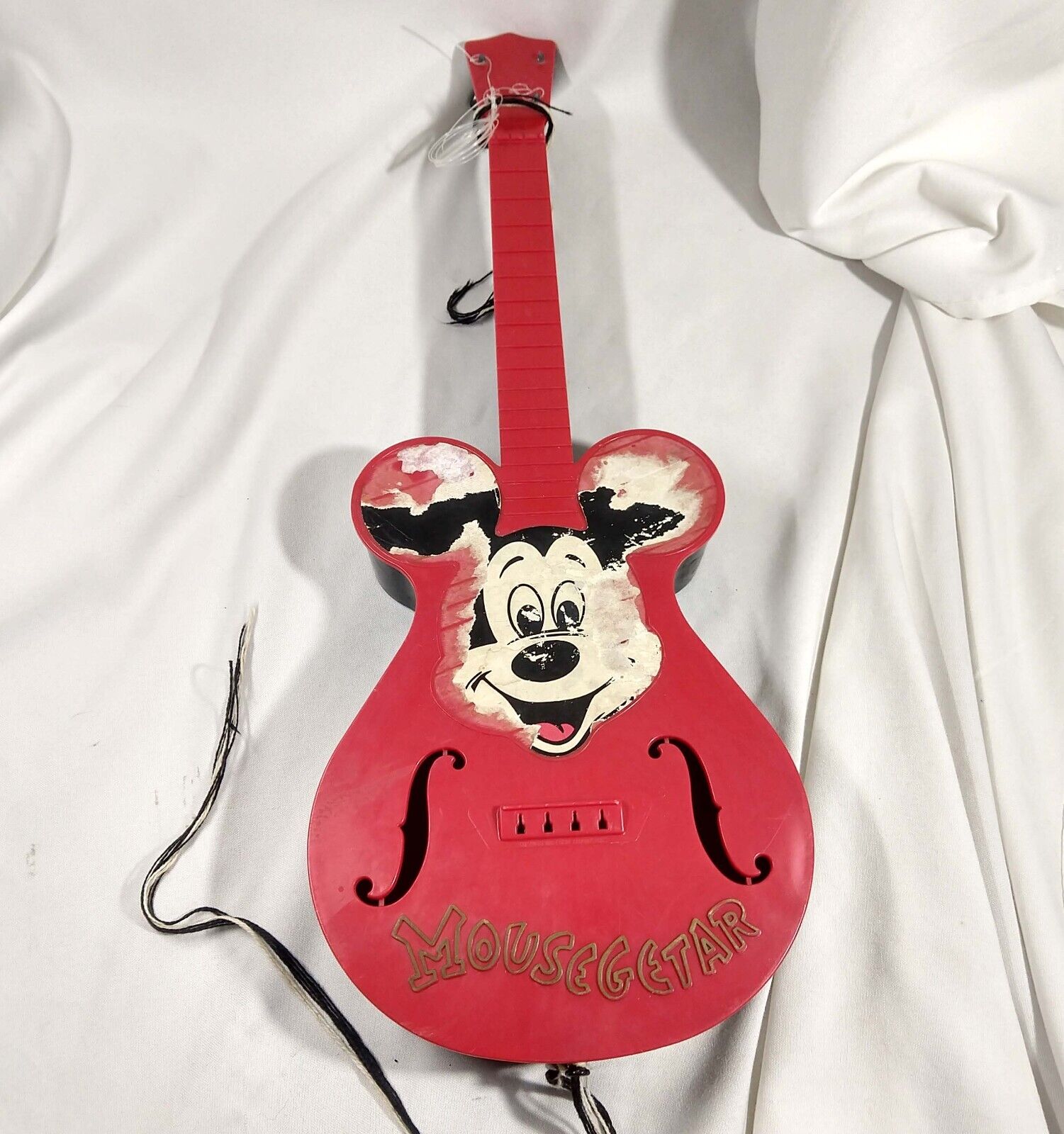 Mickey Mouse MOUSEGETAR Vintage Childs Guitar hollow body original strap 1950s