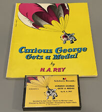 Curious George Book & Gets a Medal Scholastic Records Cassette Audio Tape picture