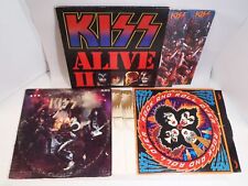 KISS - ALIVE NBLP 7020, ALIVE II 7076, ROCK AND ROLL OVER 7037 Vinyl LPs G/VG+ picture