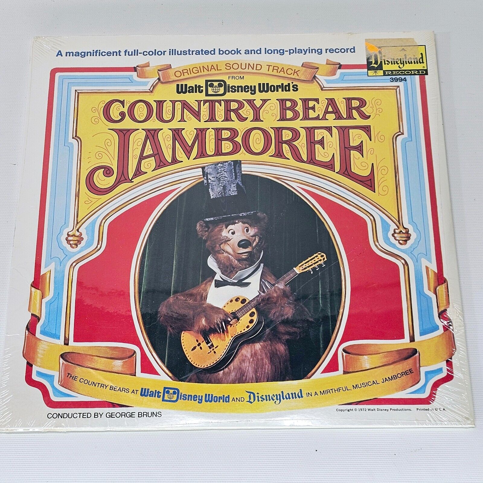 COUNTRY BEAR JAMBOREE SEALED 1972 WALT DISNEY LP DISNEYLAND VINYL MINT BEARS