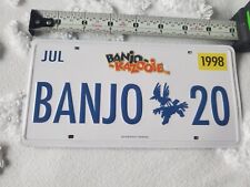 Banjo Kazooie Loot Crate  Metal License Plate July  1998 picture