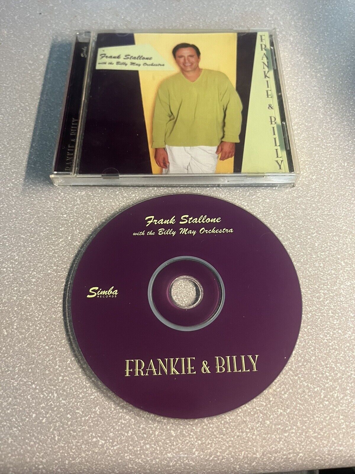 RARE JAZZ MUSIC CD - FRANK STALLONE & THE BILLY MAY ORCHESTRA - “FRANKIE & BILLY