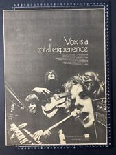 VOX AMPS - TOTAL EXPERIENCE  - 1971 ADVERT POSTER A3 SIZE L123 picture