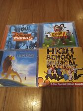 Disney Music CD Lot 4 CDs. Disney Mania 5. Camp Rock. Lion King. HS Musical picture