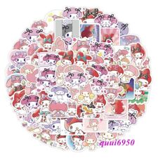 120pcs Cute My Melody Stickers Skateboard Guitar Luggage Computer Cup Box Decals picture