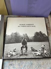 GEORGE HARRISON Original 1970 All Things Must Pass 3LP W/POSTER Complete Apple picture