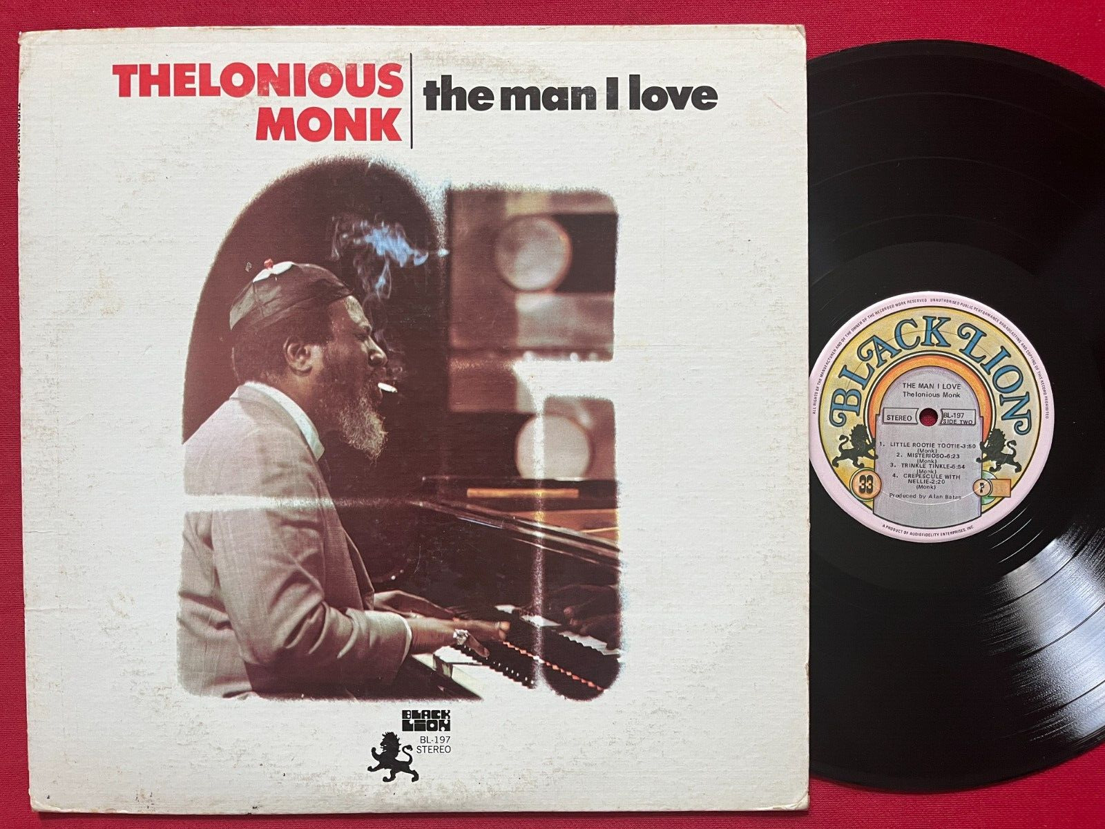 THELONIOUS MONK~THE MAN I LOVE LP (1973) BLACK LION BL-297 STEREO JAZZ