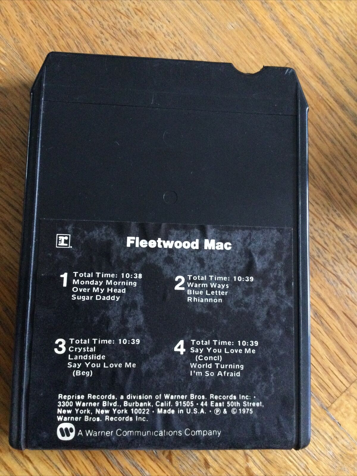 rare vtg Fleetwood Mac Self Titled 8-Track Tape UNTESTED