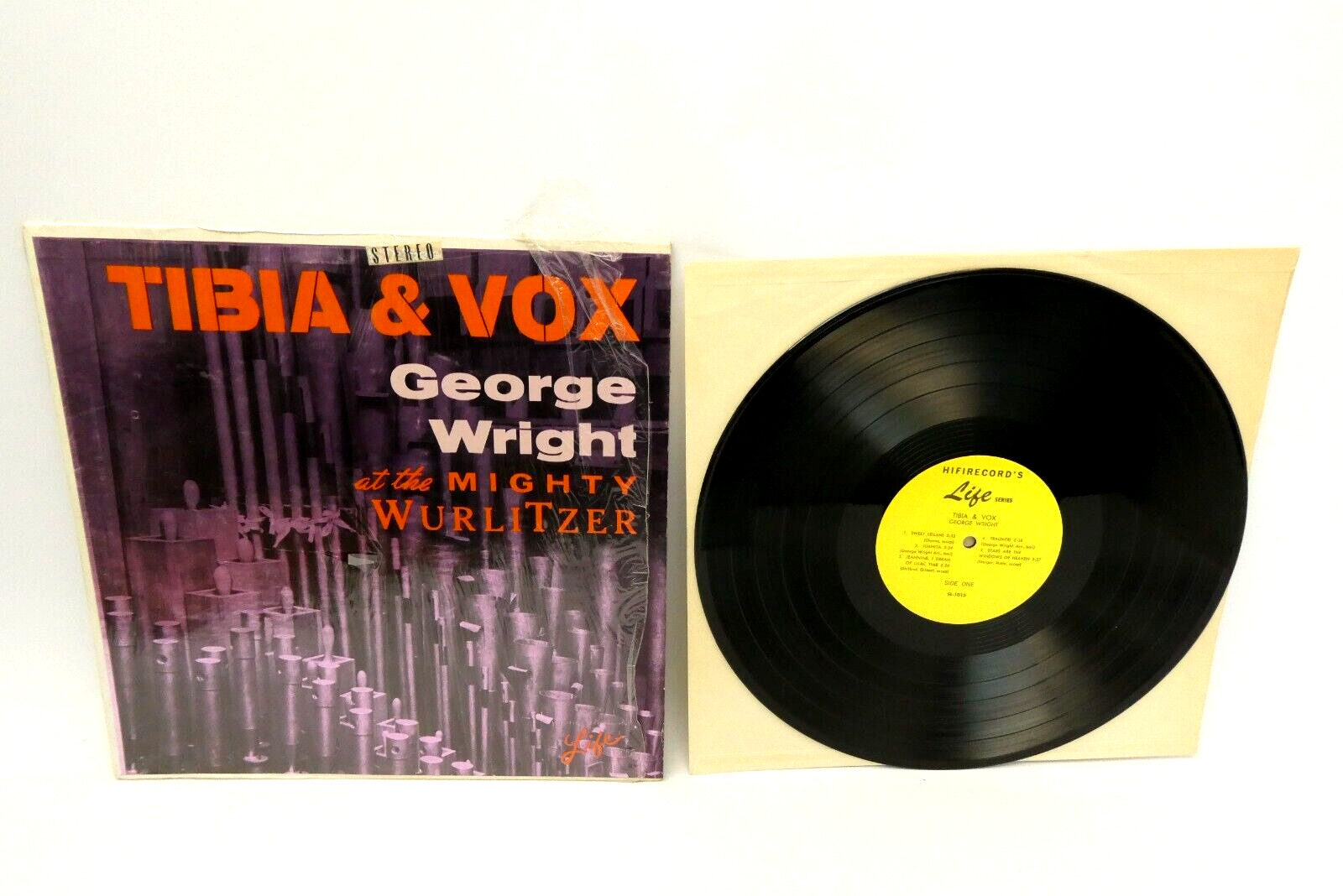 Tibia & Vox George Wright at the Mighty Wurlitzer Life Series L1015 Vinyl LP